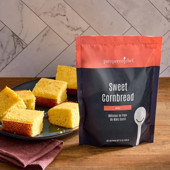 NEW Pampered Chef Sweet Cornbread Mix - Picture 1 of 1